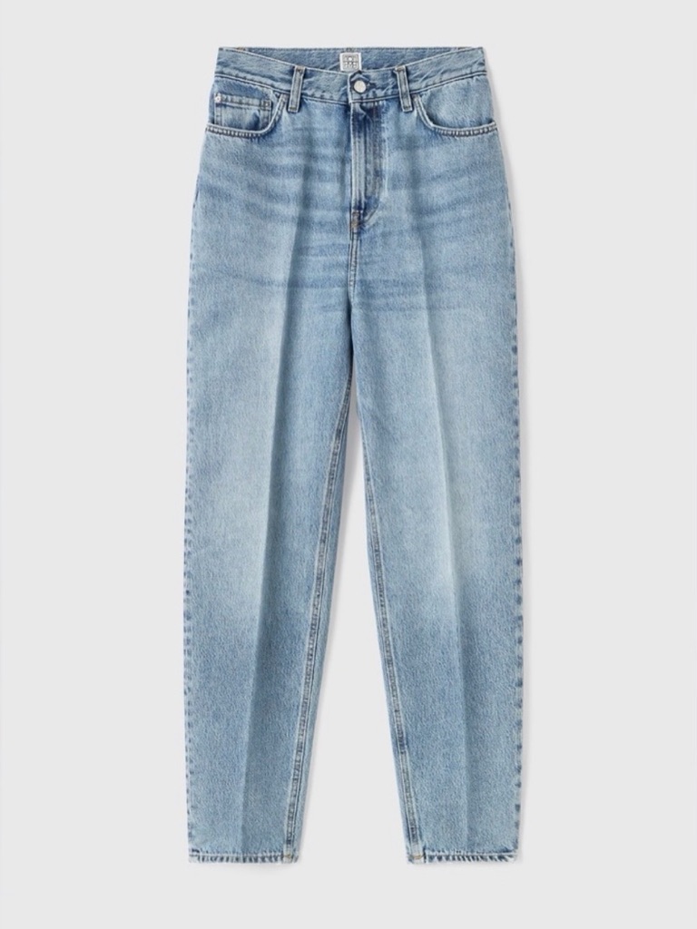 Nwt Toteme Cotton Organic Tapered Leg Denim Jeans
